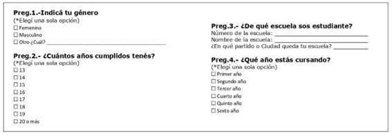 Bloque de
Preguntas Sociodemográficas